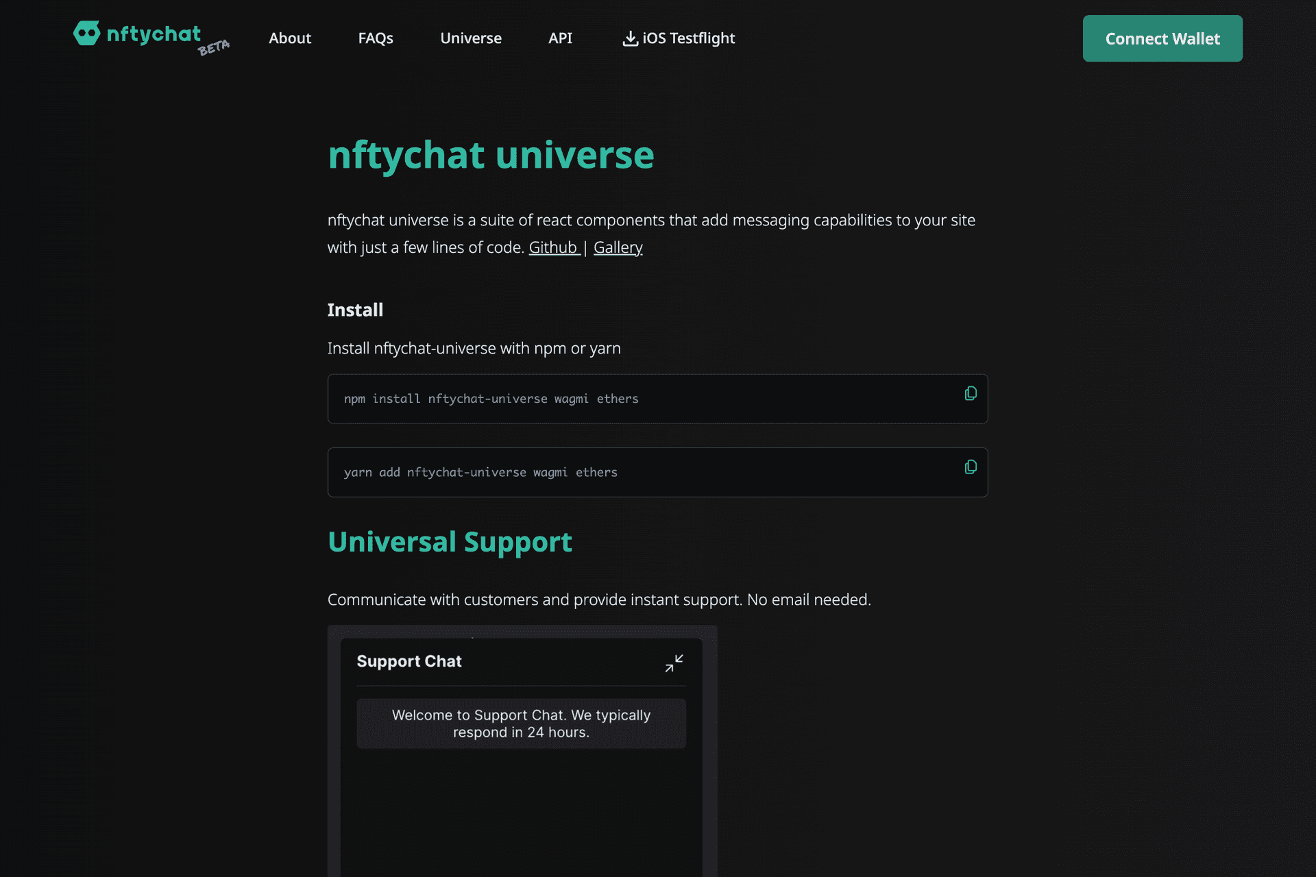 Nftychat screenshot